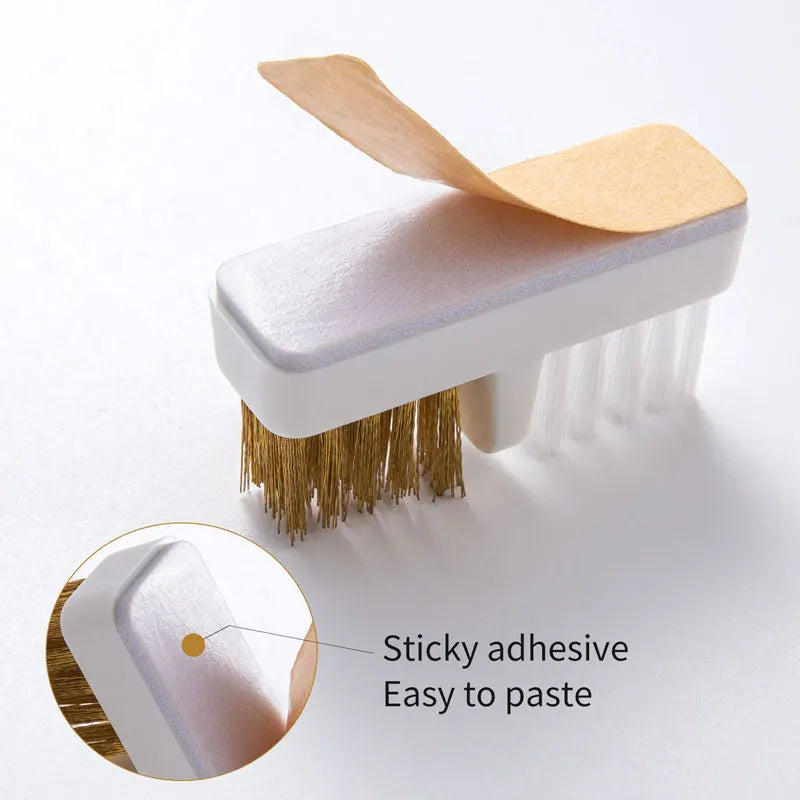 Electric Nail Drill Bits Cleaning Brush with Dustproof Box Portable Manicure Cutter Cleanser Copper Wire Brush Clean Tools
