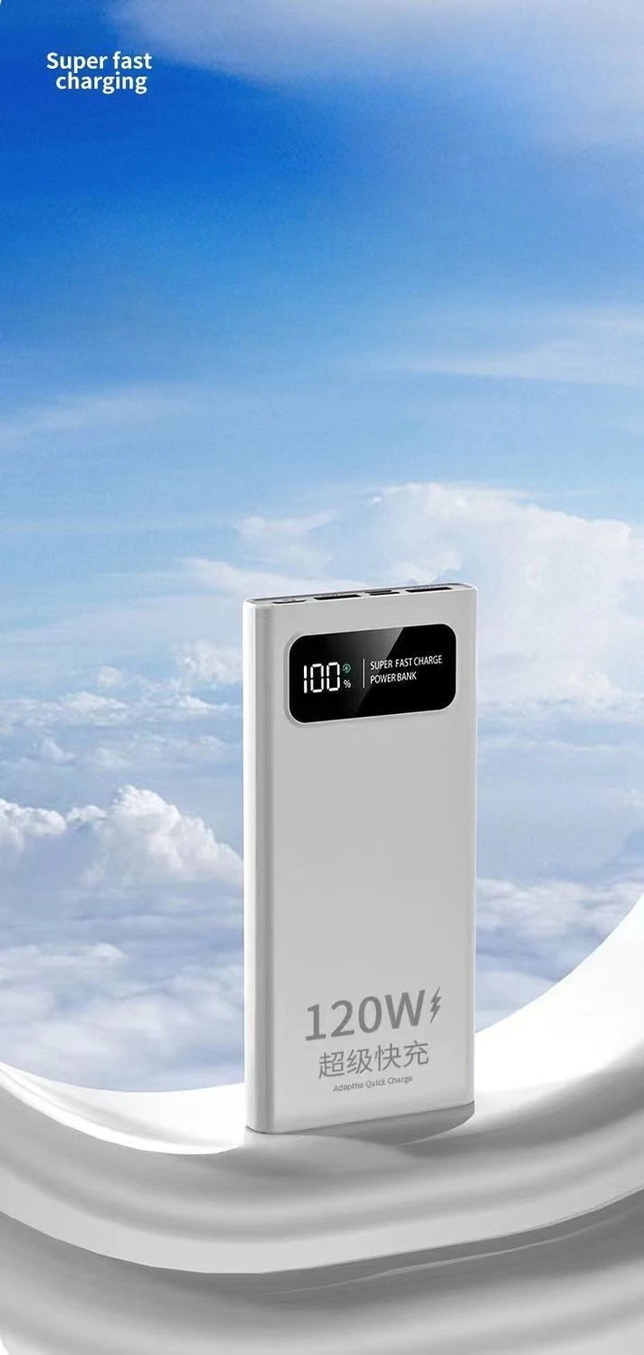 BCAK New 120W Super Fast Charging Power Bank | 20000mAh Large Capacity Portable Mobile Power Supply