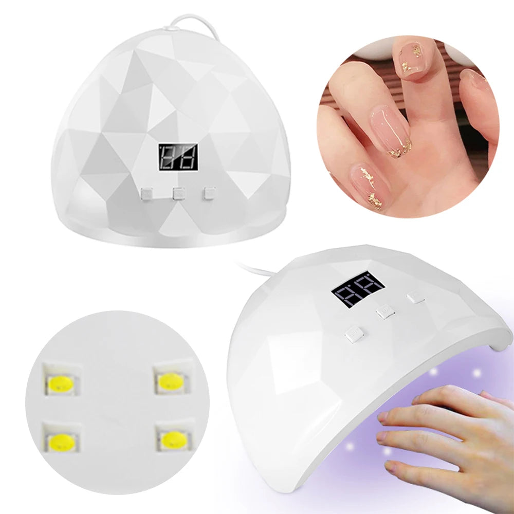 LULAA Nail Dryer Lamp UV Light For Nails Eyes Protection UV Lamp for Gel Nails Gel Nail Polish Curing Dryer Home Salon Tool