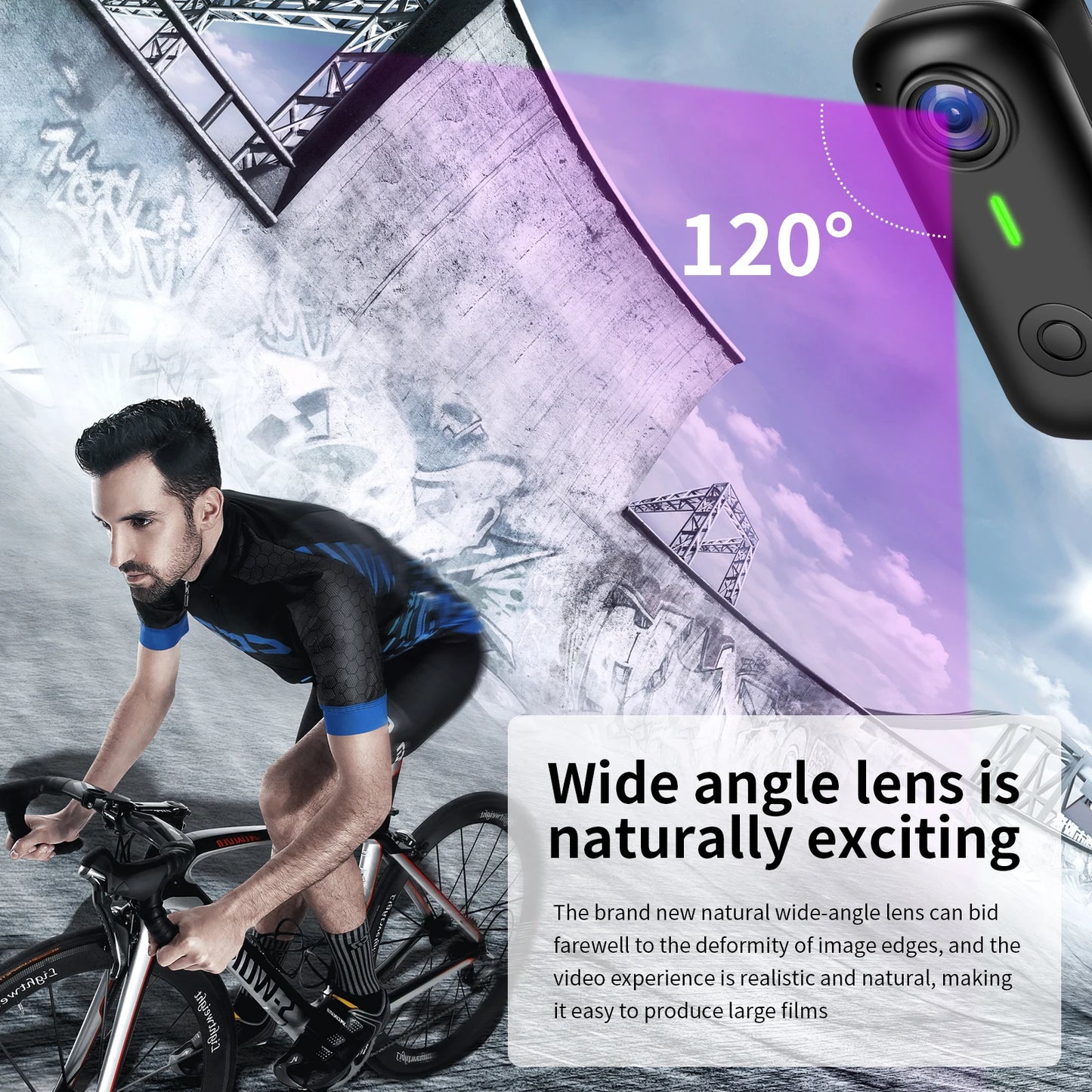 Magnetic Wearable Action Camera 1080P With WiFi And Night Vision Ultra Compact Hands Free Body Cam For Sports Cycling Outdoor