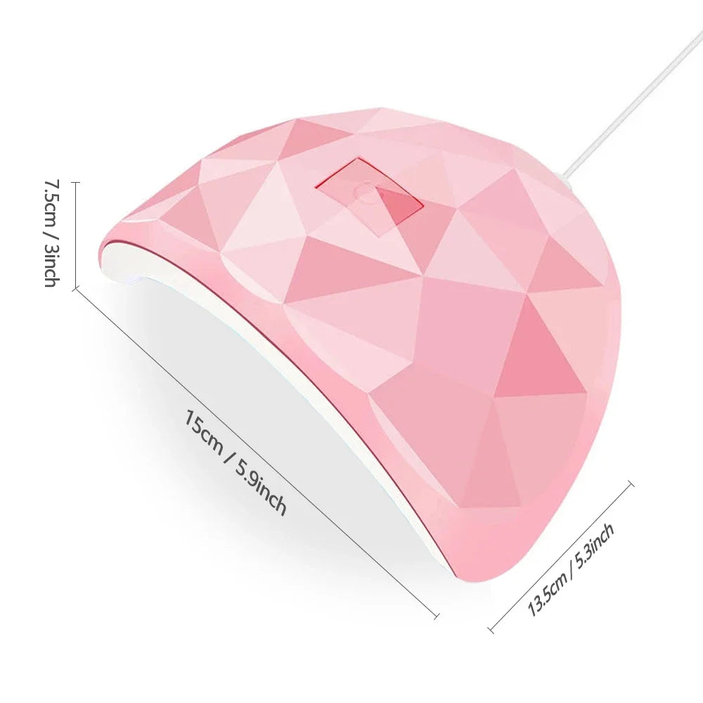 LULAA Nail Dryer Lamp UV Light For Nails Eyes Protection UV Lamp for Gel Nails Gel Nail Polish Curing Dryer Home Salon Tool