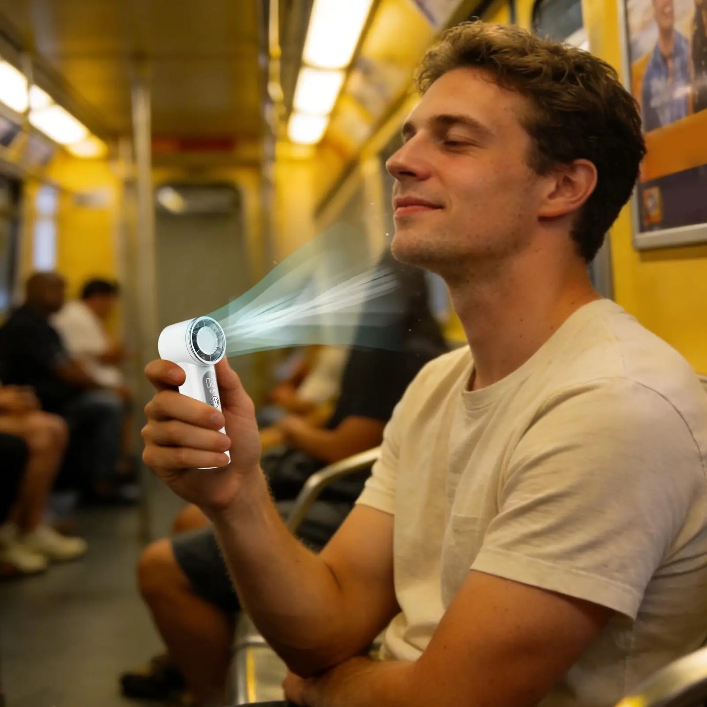 Portable Fan For Travel Mini: Small Pocket Handheld Fan Personal Rechargeable Turbo USB High Speed Keeping Cool In Hot Weather