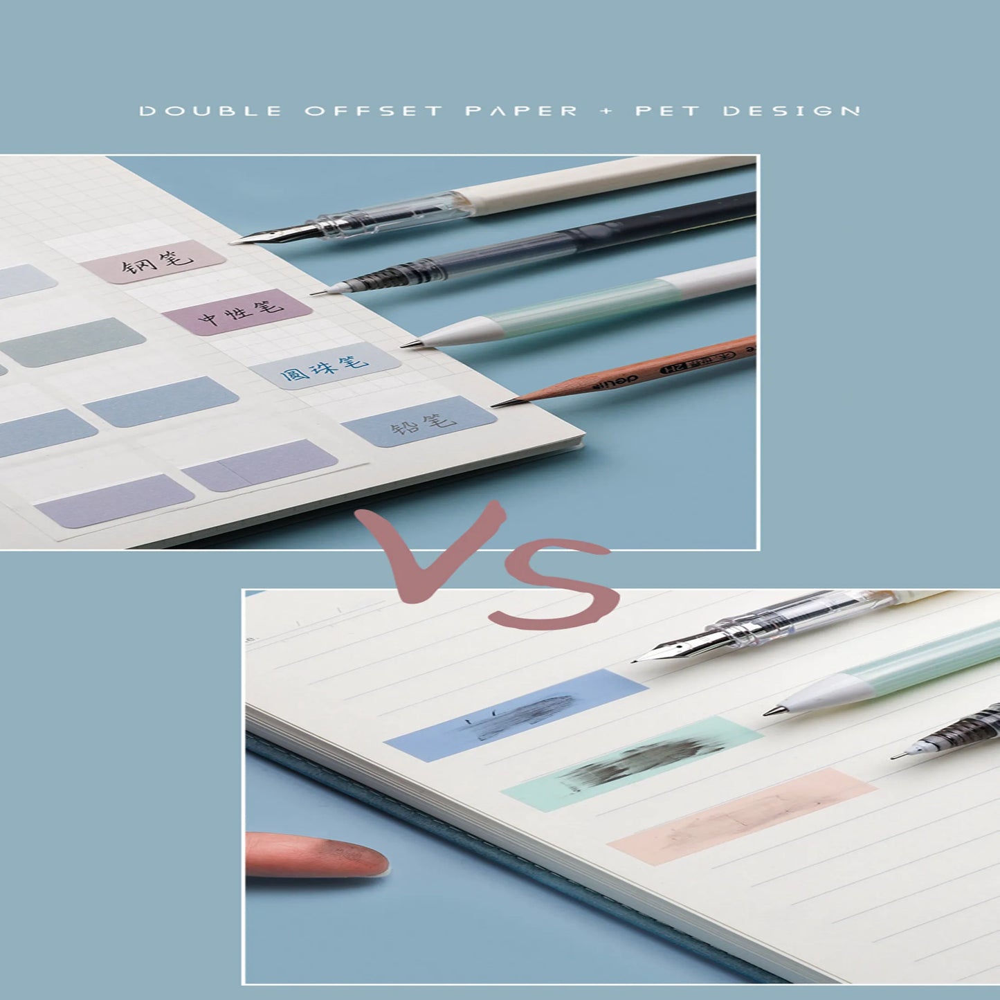 Writable and Removable Index TabsLabel StickersLoose-leaf NotebookBook ClassificatioSmall Strip MarkersnSticky Notes Tabs