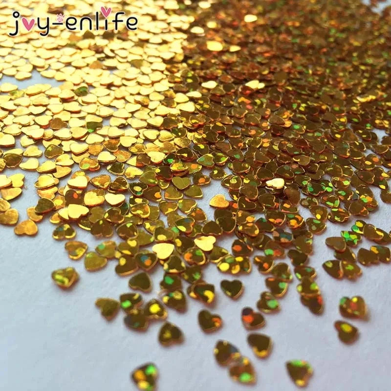 1/2bag Golden Heart Confetti Wedding Confetti Scatter For Birthday Party Valentine's Day Wedding Table Decoration Supplies