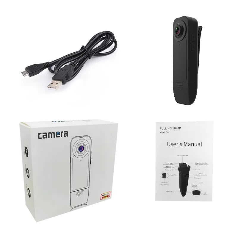 Small HD 1080P Mini Camera Clip Digtal Bodycam Video Recorder Night Vision Motion Detect PC Webcam Camcorder Micro Body Cam
