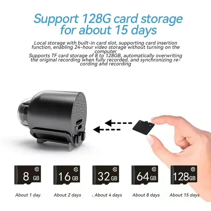 Mini 1080p HD Smart Camera Wireless Surveillance Security Video Cam Night Vision Motion Detect Camcorder Cam Monitor Smart Home