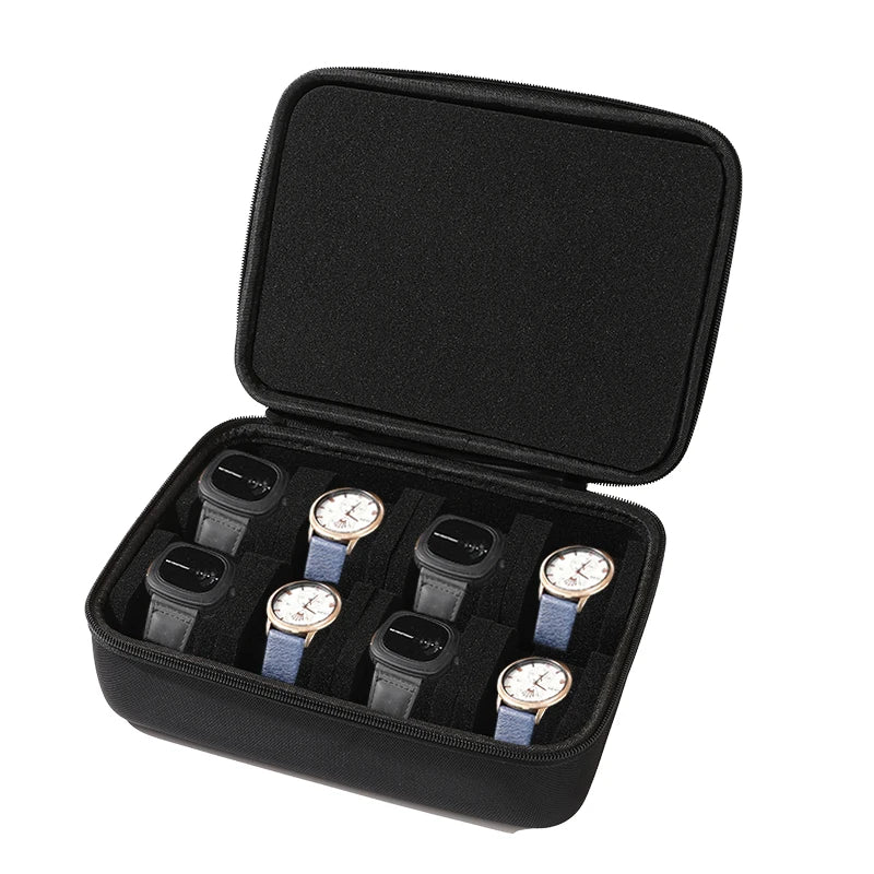 EVA Watch Storage Box Organizer for Wristwatches Smart Accessories Watches Data Cable Storage Zippered Bag Portable Travel Case