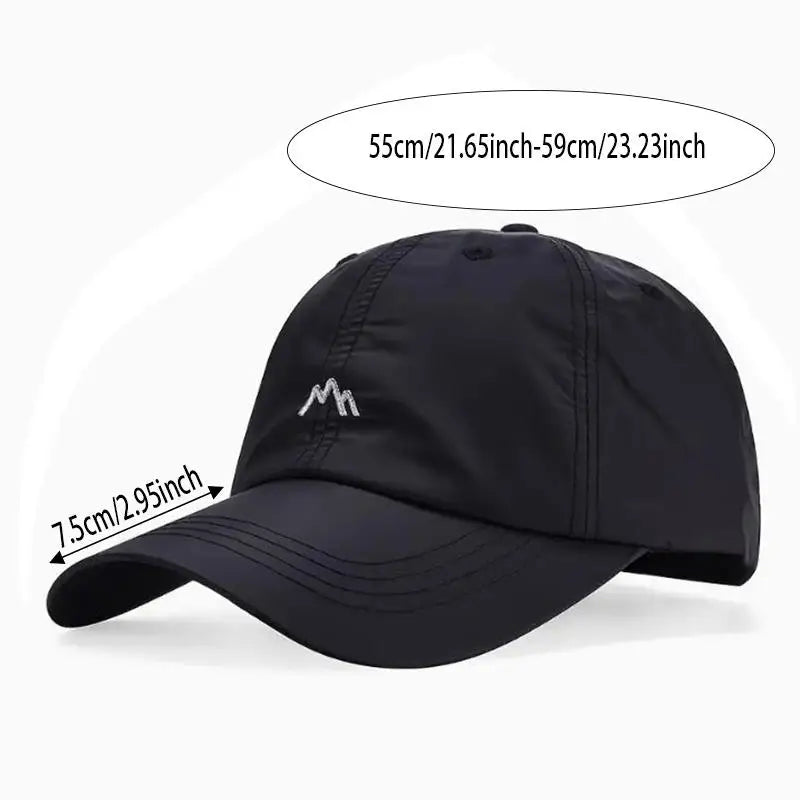 Quick-Drying Baseball Caps For Women Men Solid Color Baseball Hats Outdoor Sports Sunscreen Thin Women's Hats