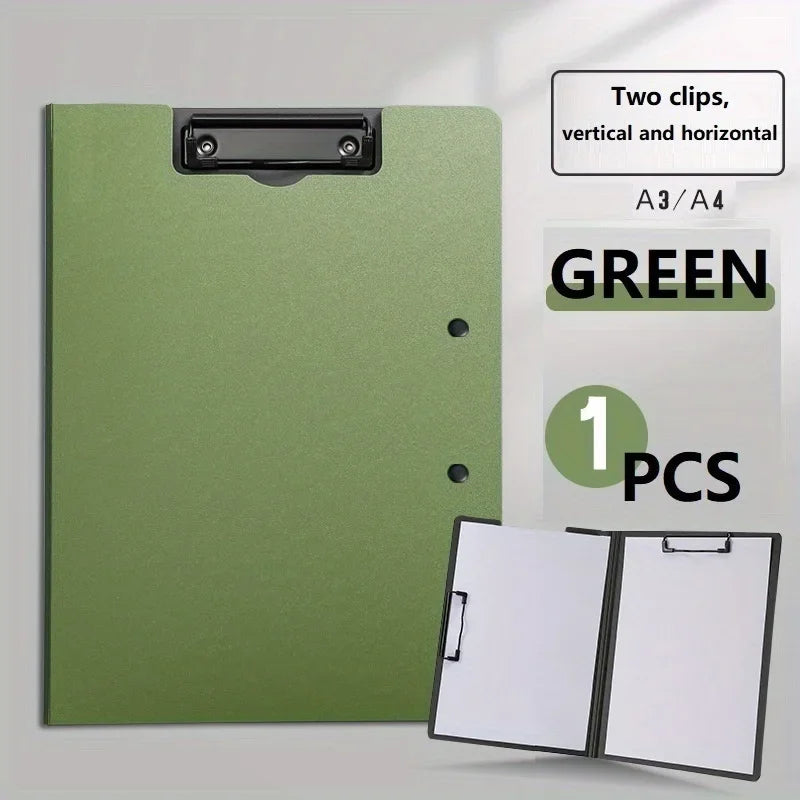A4 File Folder & Clipboard Set, 3-in-1 Document Organizer with Cover for Business, School & Office Supplies