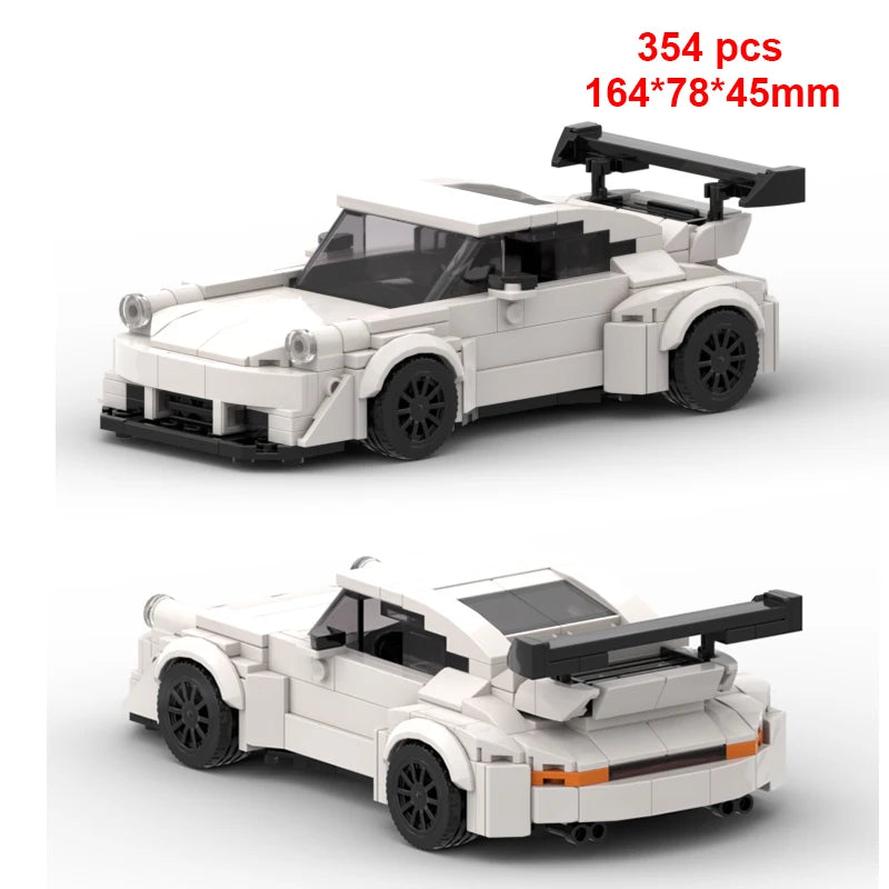 City Technical Vehicle Speed  Racing Car Building Blocks Courses Rennen гонки Carreras Moc DIY Model Brick Toys