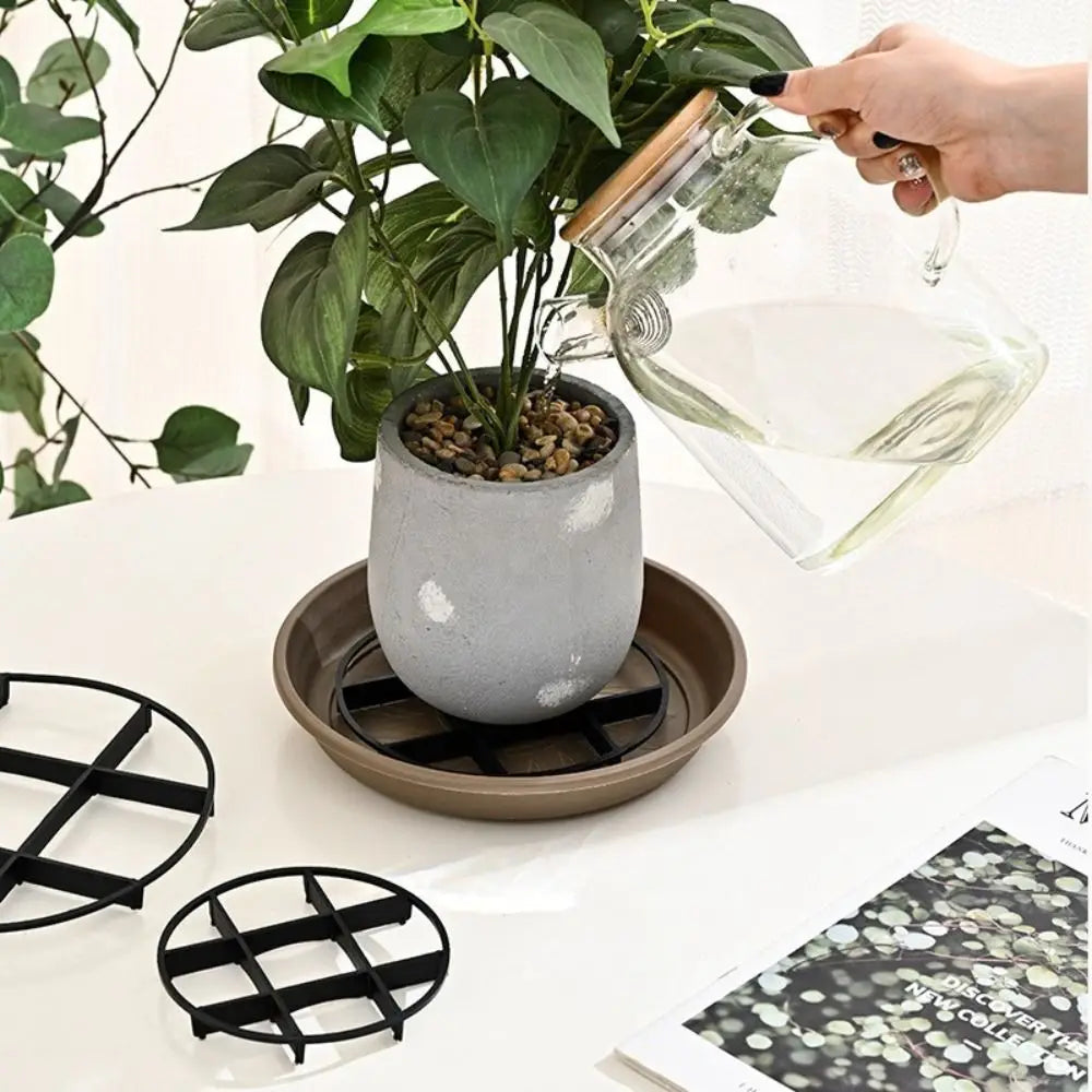 Flower Pot Bracket Reusable Mesh Pad Round Planters Support Plants Root Rot Prevention Gardening Tools