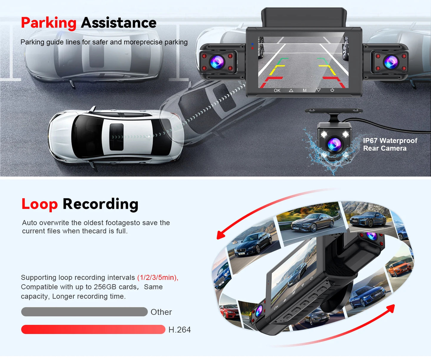  Dashcam for cars 4 Channel Black Box WiFi Driving Camera FHD 1080P Night Vision Loop Recording 24H Parking Mode car accessorie