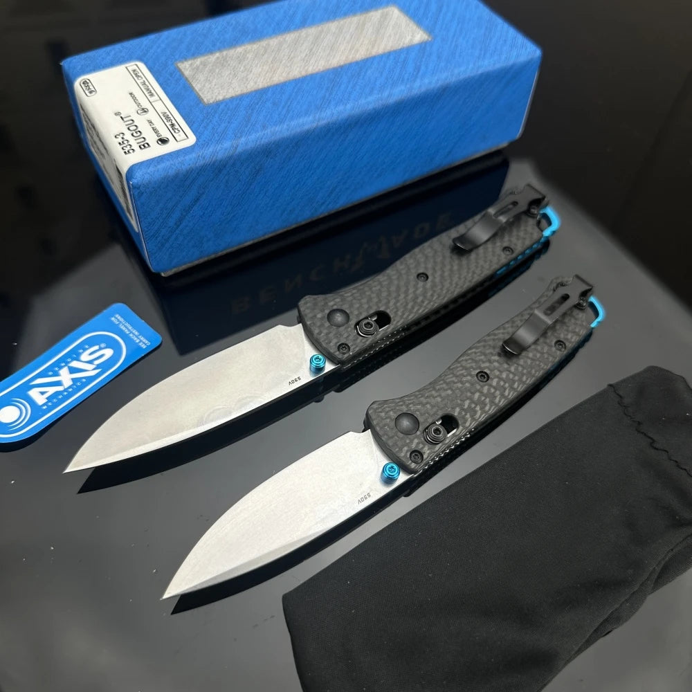 High Quality BM 533 535 940 Folding Pocket Knife S35V Steel Blade Carbon Fiber Handle Outdoor Hunting Camping EDC Tool Gift