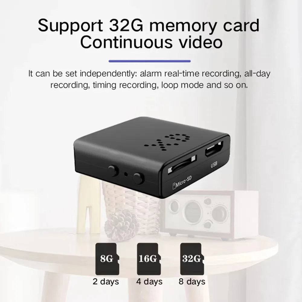 MINI Camera for Security Small WiFi 1080P HD Smart Home Cameras Mini Cameras Nanny Cam with Motion Sensor Night Vision