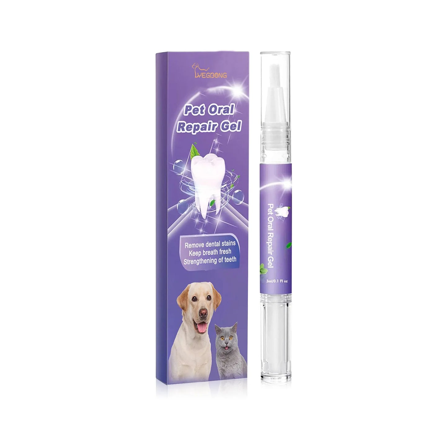 Pet Oral Repair Gel Puppy Tartar Removal Odor Eliminator Whiten Cats Dogs Teeth Stain Remover Gum Care Pet Teeth Cleaning Gel