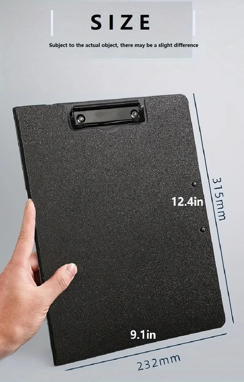 A4 File Folder & Clipboard Set, 3-in-1 Document Organizer with Cover for Business, School & Office Supplies