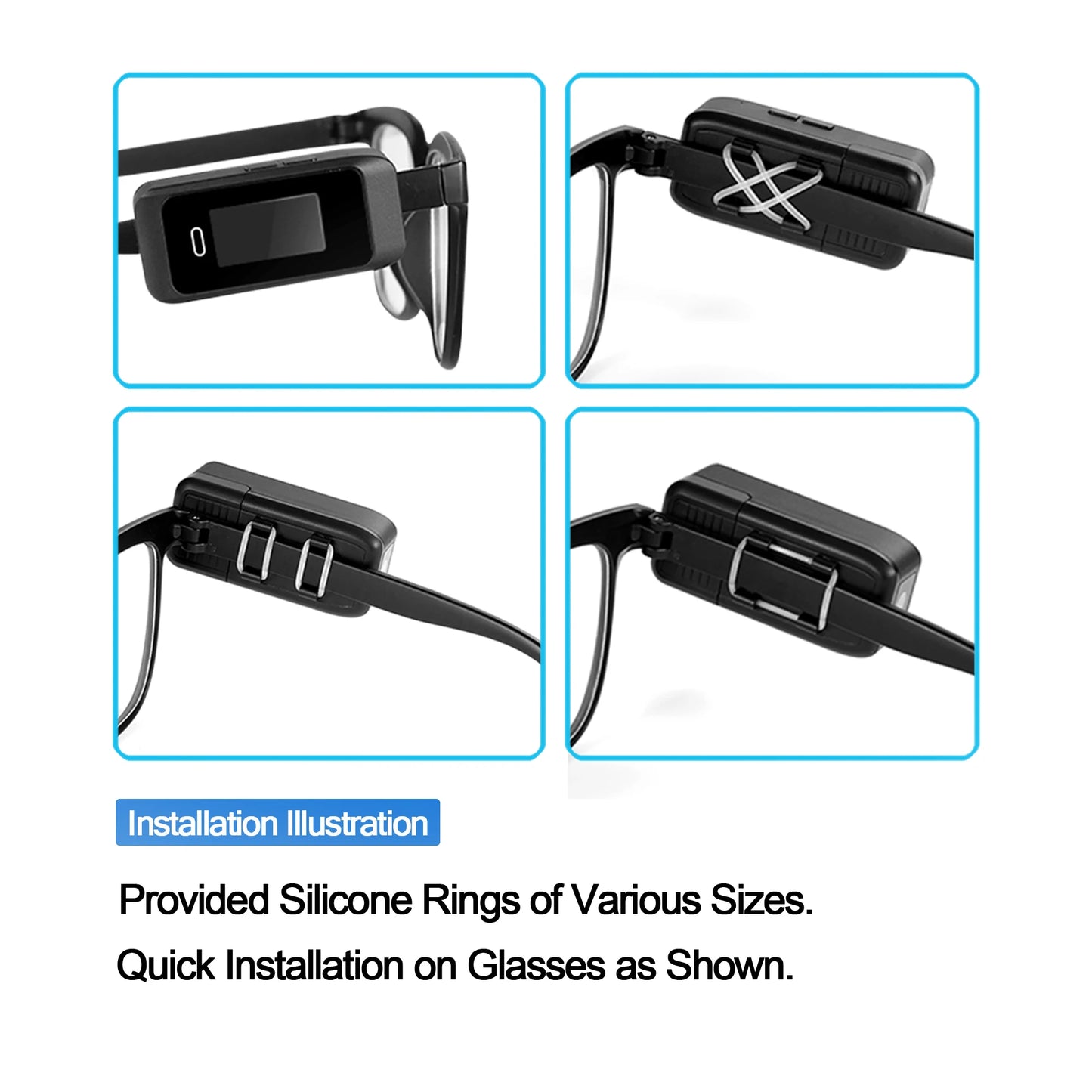 NEW Glasses Wearable Mini Pocket Camera 1080P Portable Digital Video Recorder Body Camera Head Mounted Miniature Camcorde Screen