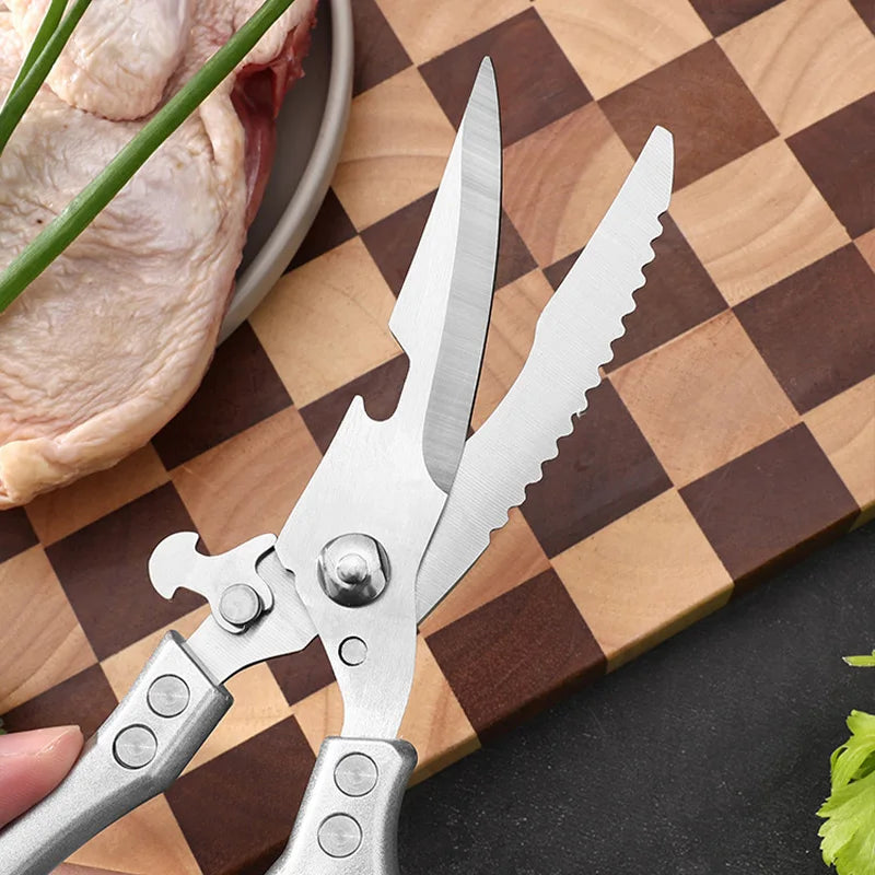 Sharp Kitchen Scissor Chicken Bone Shears Barbecue Steak Meat Vegetable Fish Cleaver Shear Can Open Bottle Chicken Bone Scissors