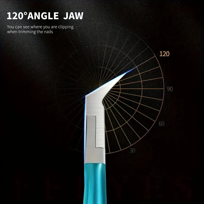 1pcs Ingrown Toenail Clippers Straight Blade Toe Nail Clippers for Thick Nails for Seniors, Stainless Steel Nail Clippers