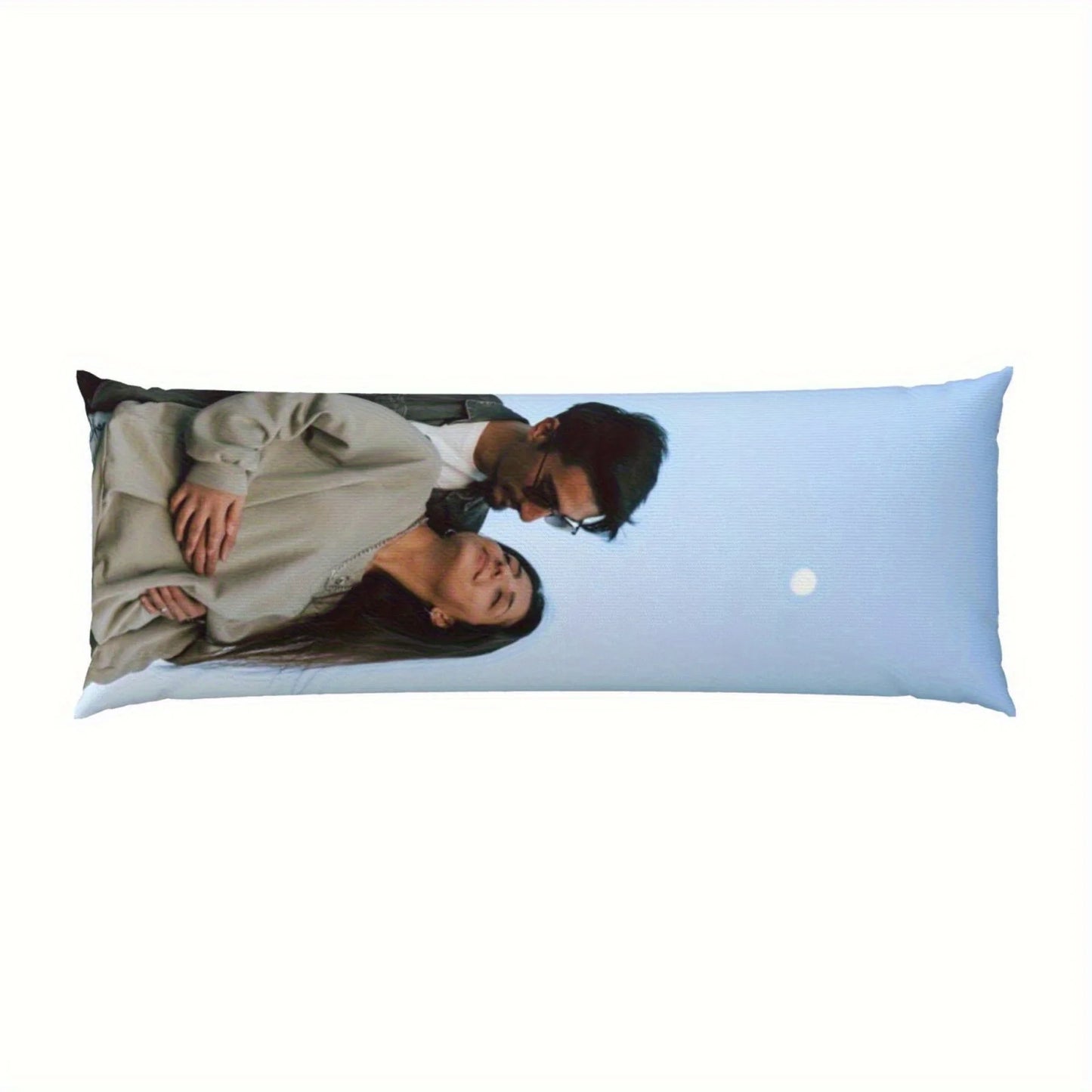 Customize 1 photo pillow cover, personalized 50.8x137.16cm, made of polyester material, modern style, printed zipper design, was