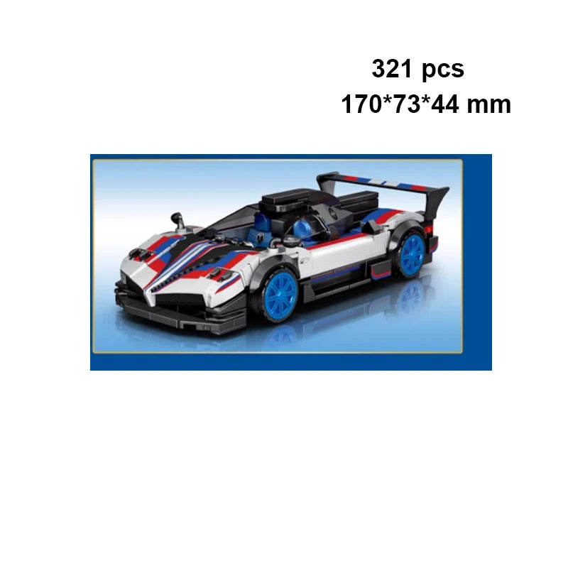 City Technical Vehicle Speed  Racing Car Building Blocks Courses Rennen гонки Carreras Moc DIY Model Brick Toys