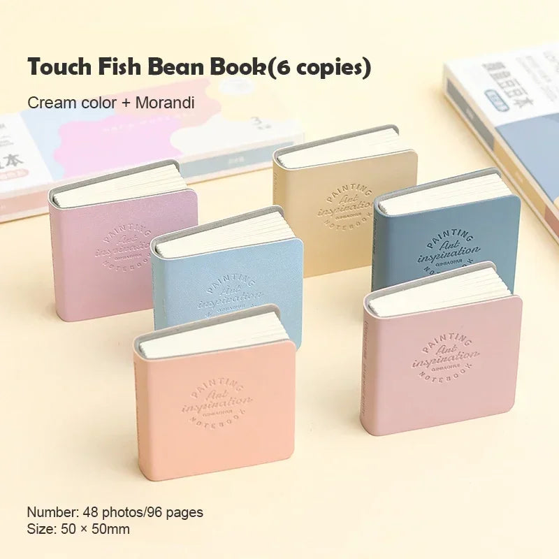 15Pcs 50x50mm Pocket Drawing Book Blank Water Color Thick Paper Mini Sketchbook 200g 48sheets Marker Painting Paper Art Supplies