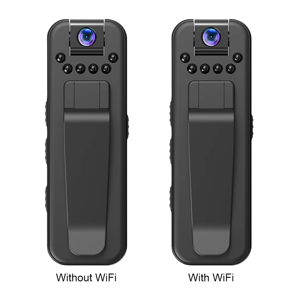 HD 1080P  Body Cam Motion Detection Mini Camera with Back Clip Infrared Night Vision Miniature Camcorder Small Body Camera