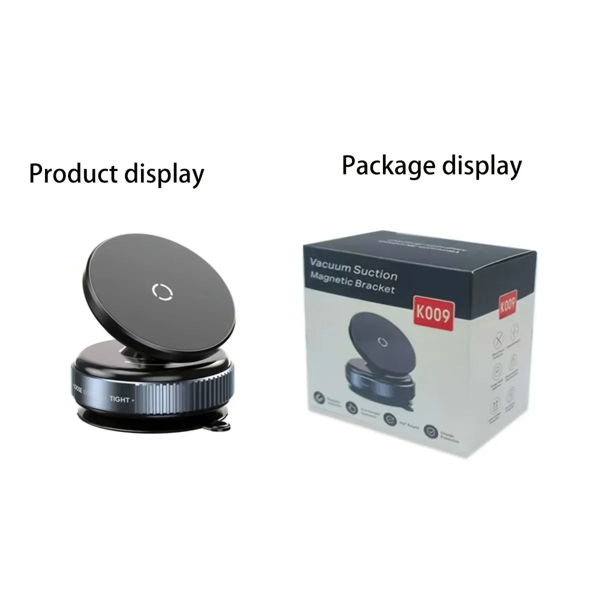 utton Exhaust Vacuum Magnetic car Phone Holder - Portable, Easy to Use Strong Suction Foldable & Stretchable Dual-Sided Adhesion