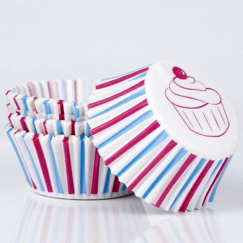 100Pcs/pack Cake Muffin Cupcake Paper Cups Cake Box Cupcake Liner Kitchen Baking Accessories Cake Mold Decorating Tools