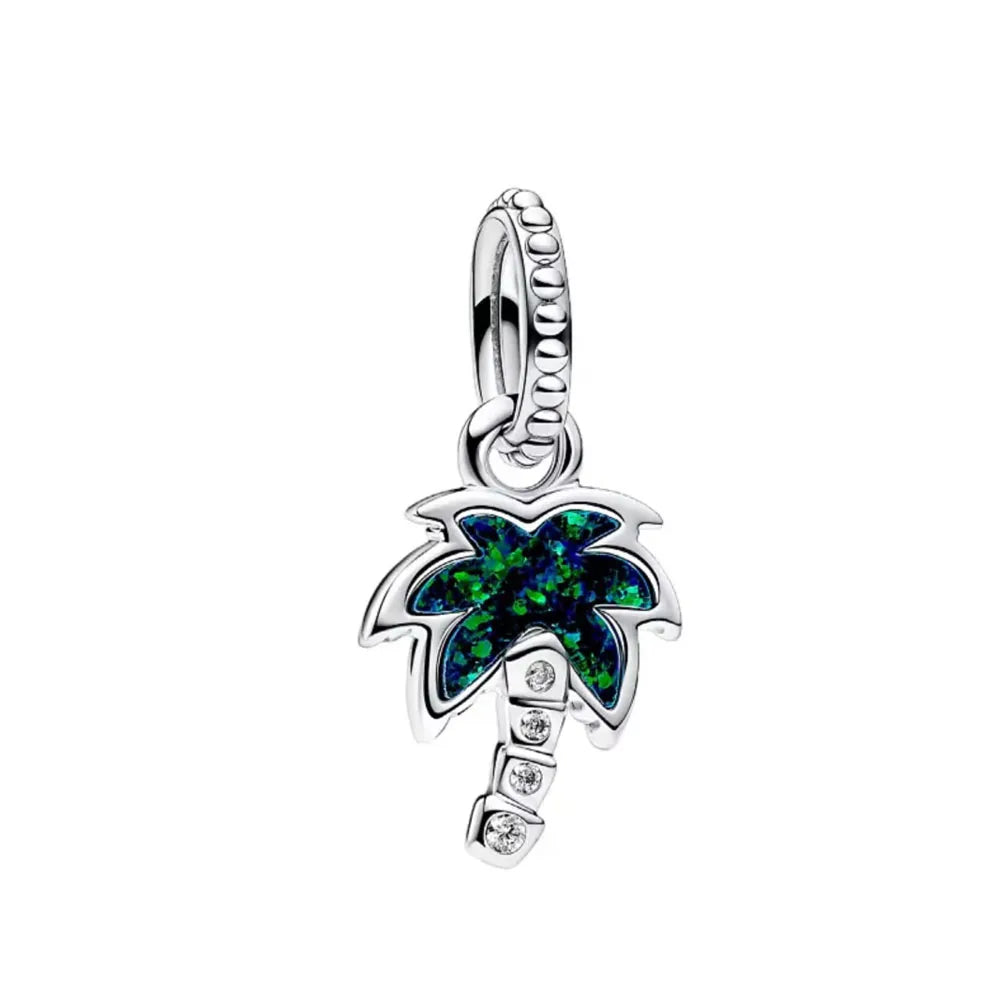 2024 New 925 Silver Swallow Tennis Coco Pendant for Valentine's Day Gift Jewelry Swan Beads fit original bracelet