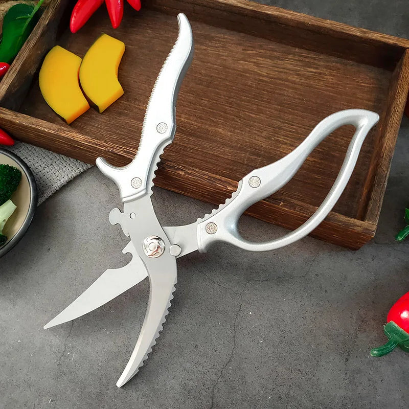 Sharp Kitchen Scissor Chicken Bone Shears Barbecue Steak Meat Vegetable Fish Cleaver Shear Can Open Bottle Chicken Bone Scissors