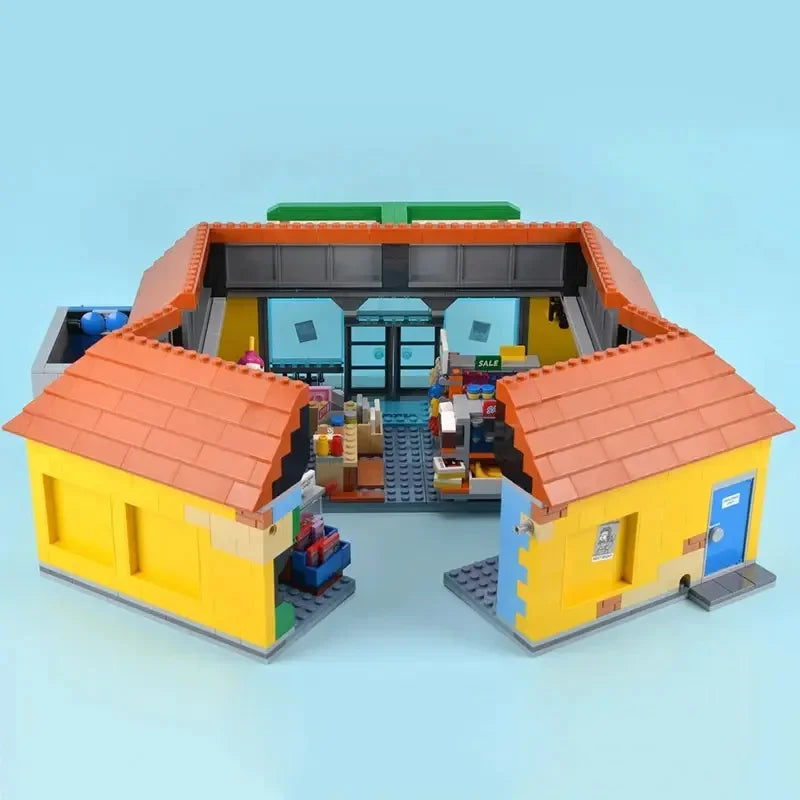 2179pcs The Kwik E Mart Store Virginia Simpsons Convenience Supermarket 71016 Building Block Model Toy Birthday Christmas Gifts