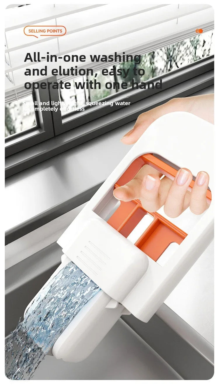 Mini Sponge Mop Hand-free Wash Mops Mini Portable Super Absorbent Mop for Desktop Floor Bathroom Kitchen Glass Car Cleaning