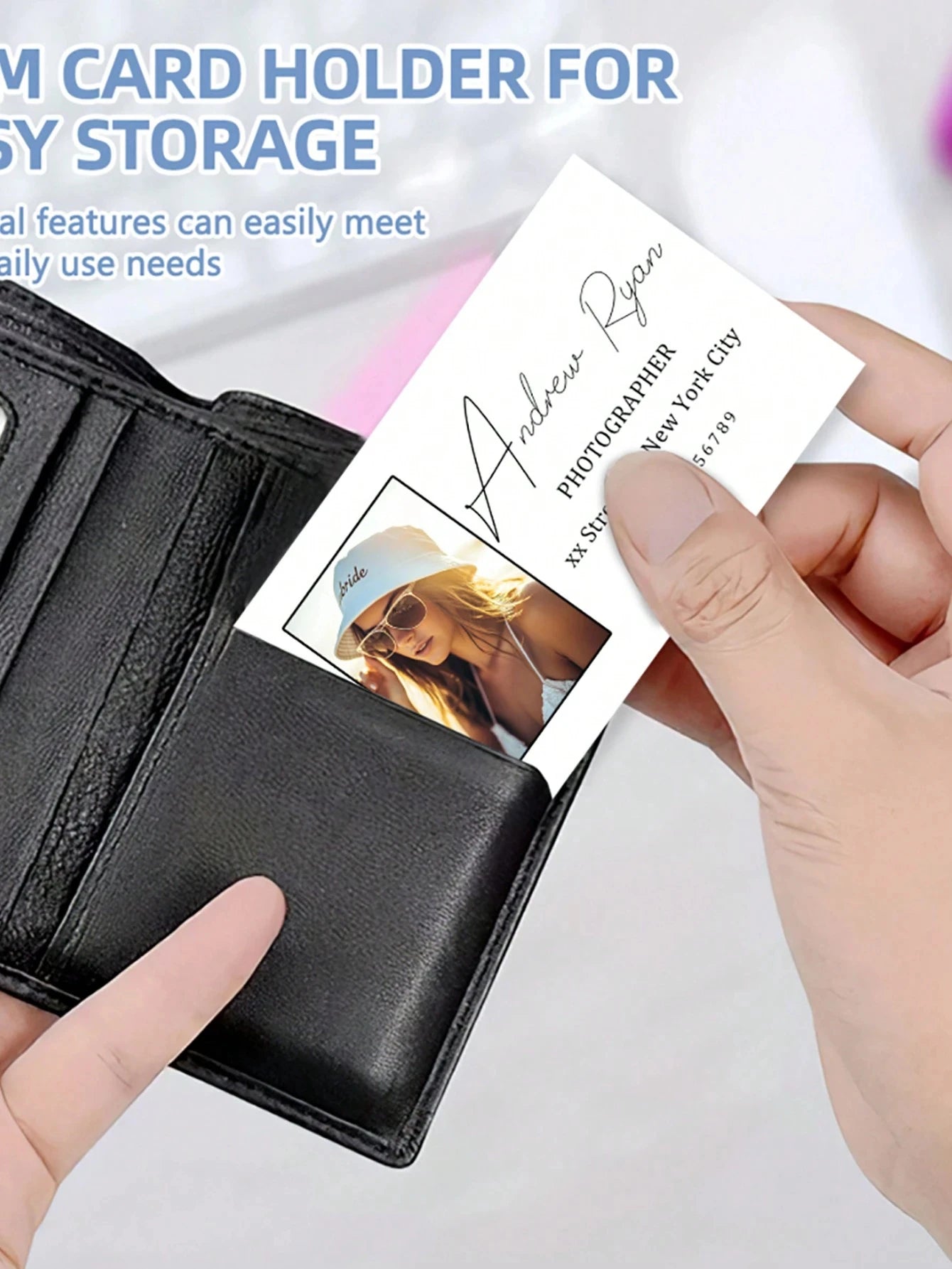 Custom Business Cards Logo Social Media Info Modern Vintage Cute Back To School Office Workers Clients