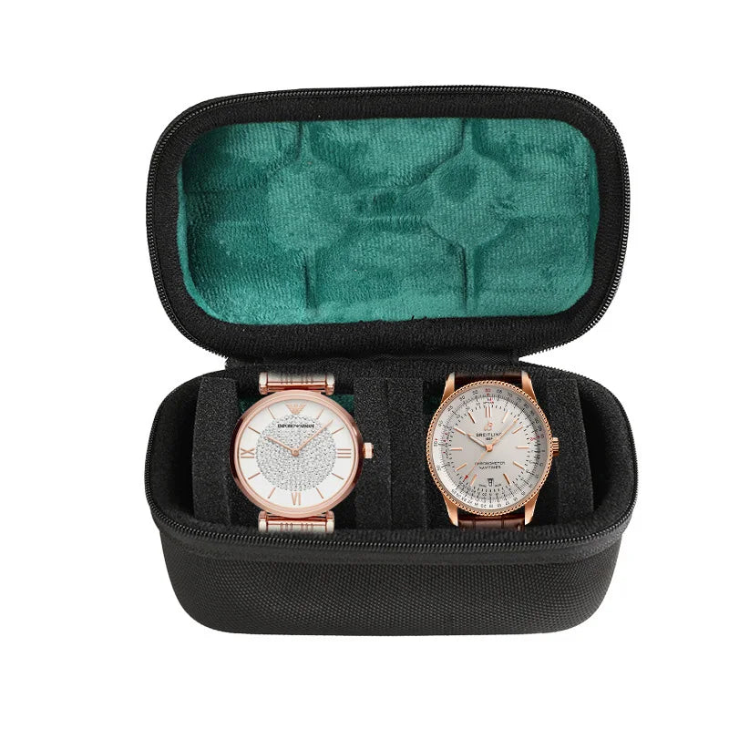 EVA Watch Storage Box Organizer for Wristwatches Smart Accessories Watches Data Cable Storage Zippered Bag Portable Travel Case