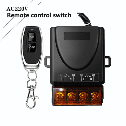 Universal Remote Control Switch 433mhz Wireless Switch AC 220V Relay and On Off Transmitter for Light Lamp Water Pump Door