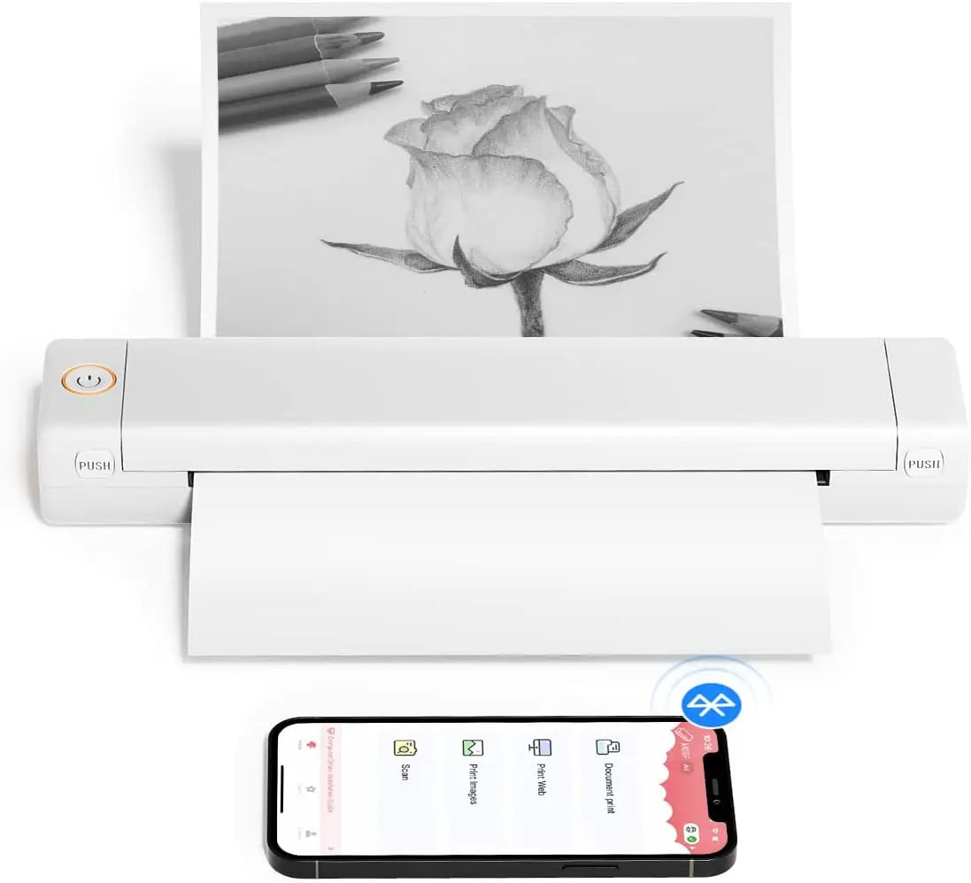 Phomemo M08F A4 Thermal Paper for M08F, PJ762/PJ763MFi, MT800/MT800Q, A4 Portable Printers, M08F Printer Paper, 8.27" x 11.69"