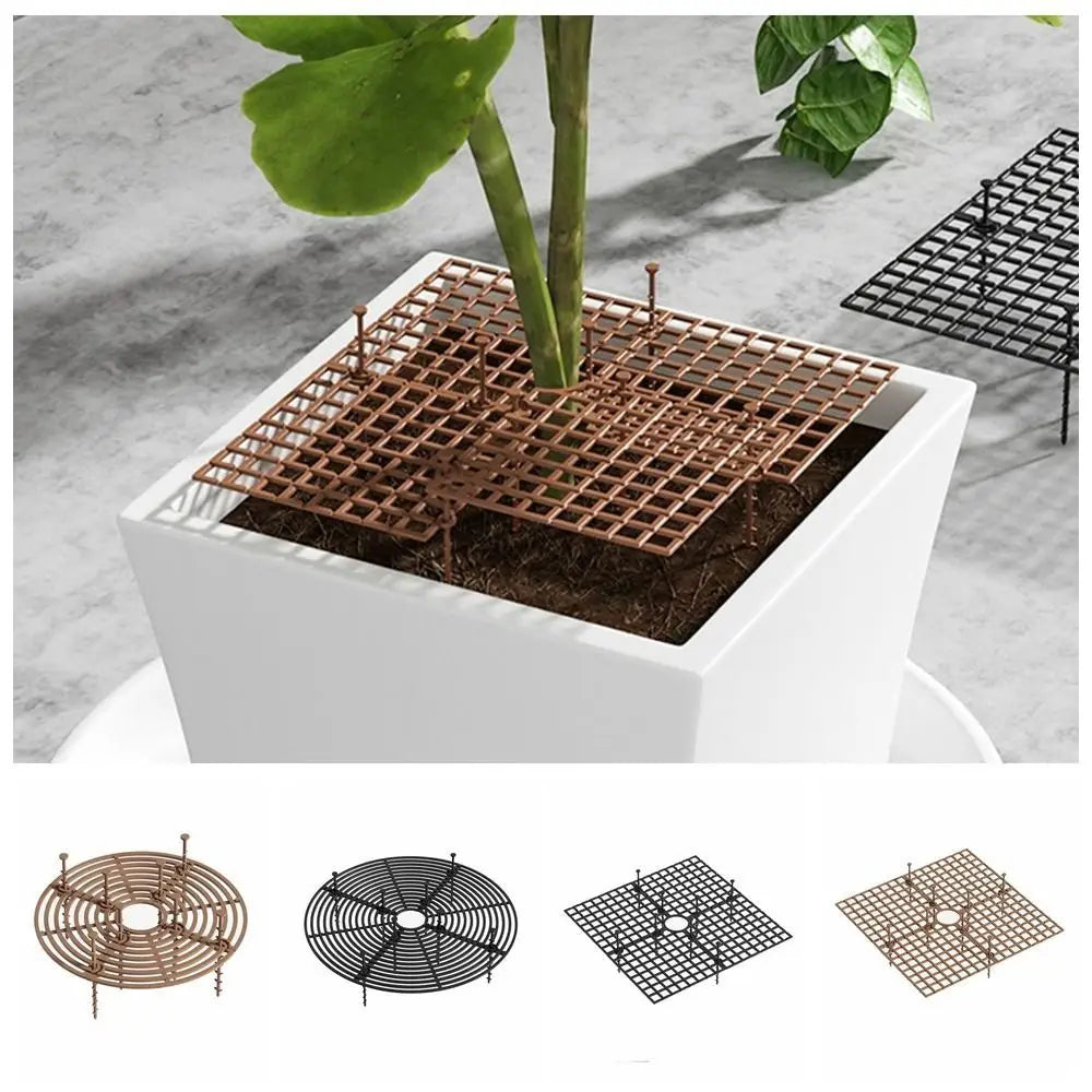 Cuttable Plant Pot Guards Rust-proof Plastic Flower Pot Cover 19cm/30cm/52cm Round/Square Plant Protection Mesh