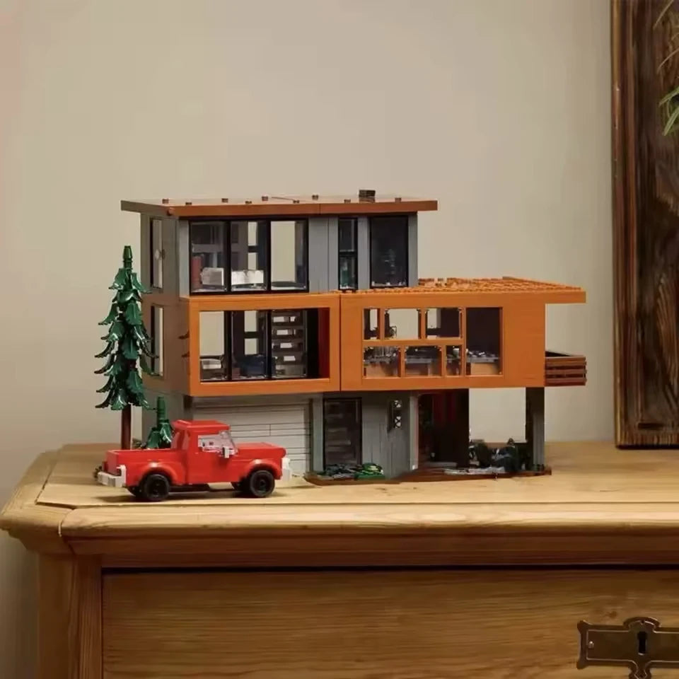 MOC+21354+Cullen+House+Architectural Set+Architectural Design Blocks+Romantic Movie Enthusiasts+Vampire House+Adult Creative