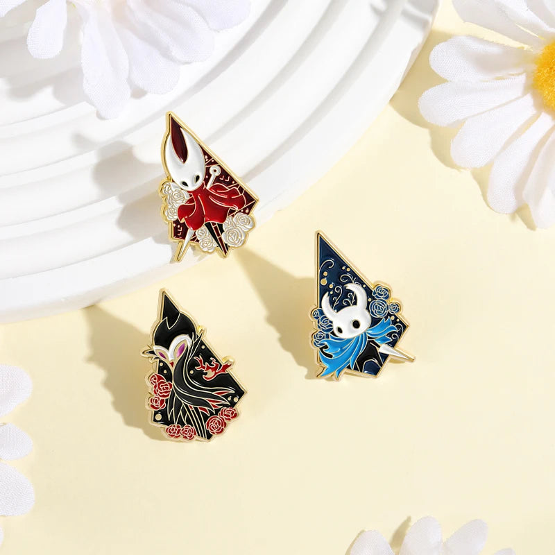 3-7pcs/sets Cartoon Anime Middle Finger Rude Cat Enamel Pins Low Battery Daisy Flower Brooches Backpack Lapel Badge Jewelry Gift