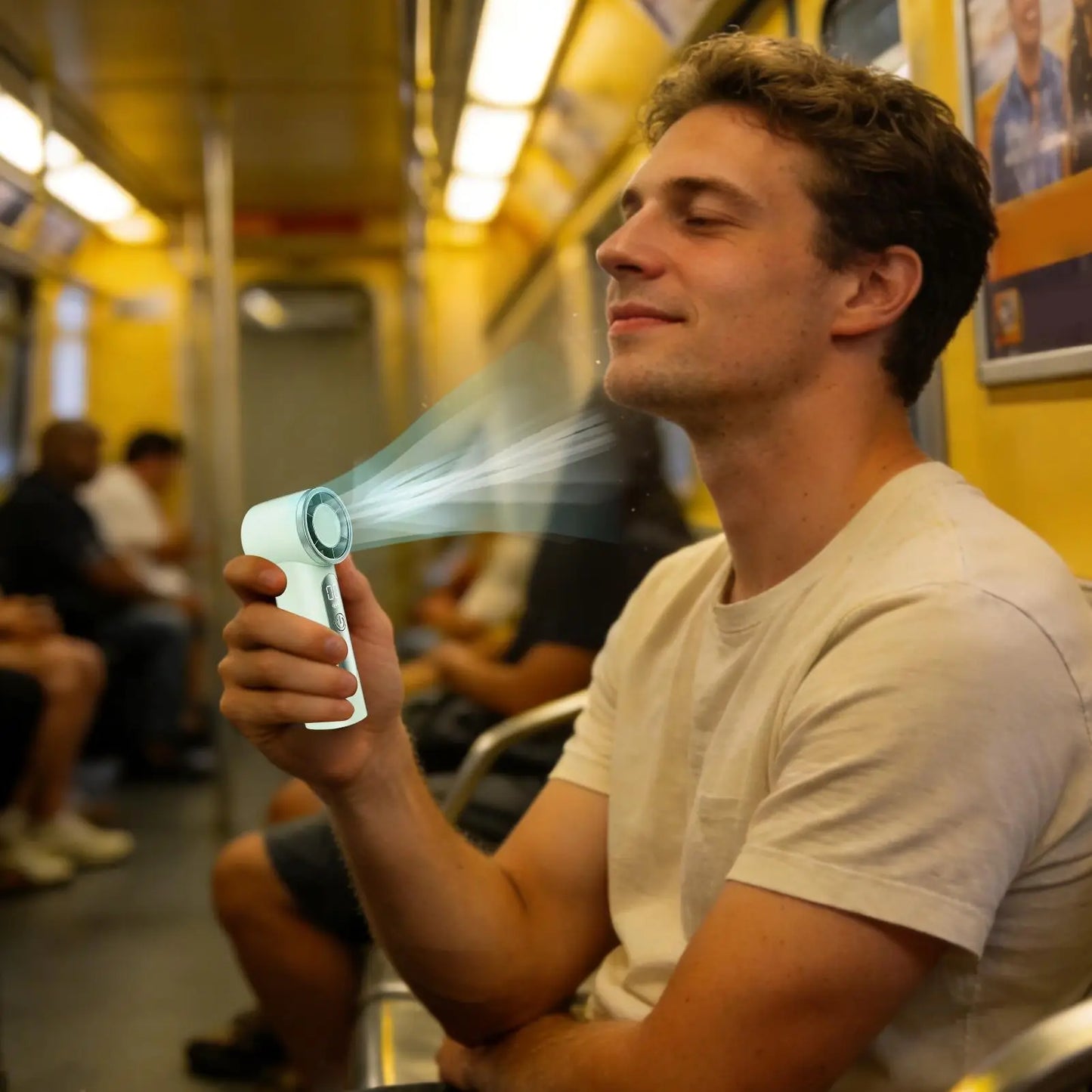Portable Fan For Travel Mini: Small Pocket Handheld Fan Personal Rechargeable Turbo USB High Speed Keeping Cool In Hot Weather