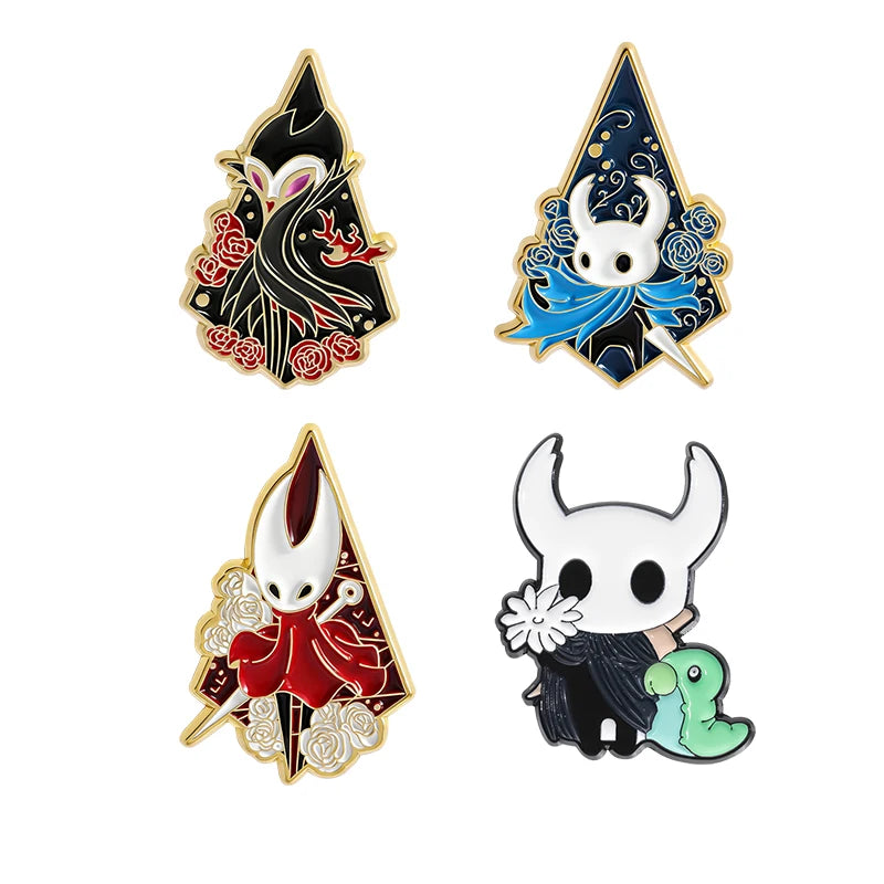 3-7pcs/sets Cartoon Anime Middle Finger Rude Cat Enamel Pins Low Battery Daisy Flower Brooches Backpack Lapel Badge Jewelry Gift