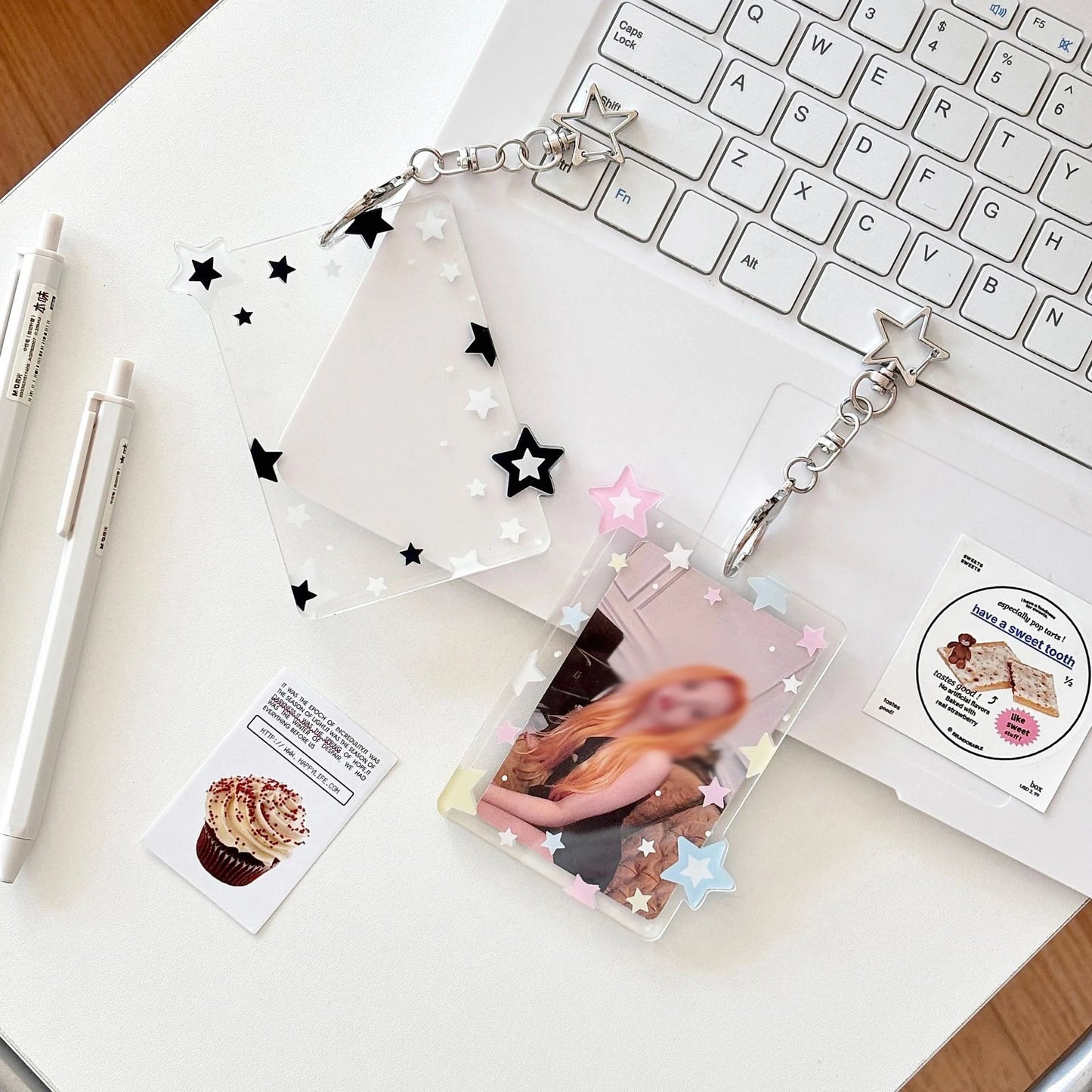 Kpop Photocard Holder Keychain, 3 Inch Credit ID Bank Card