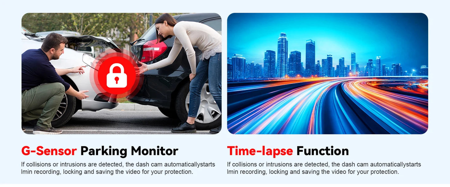  Dashcam for cars 4 Channel Black Box WiFi Driving Camera FHD 1080P Night Vision Loop Recording 24H Parking Mode car accessorie