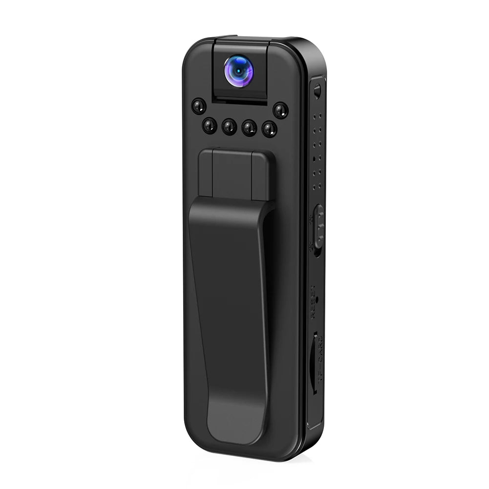 HD 1080P  Body Cam Motion Detection Mini Camera with Back Clip Infrared Night Vision Miniature Camcorder Small Body Camera
