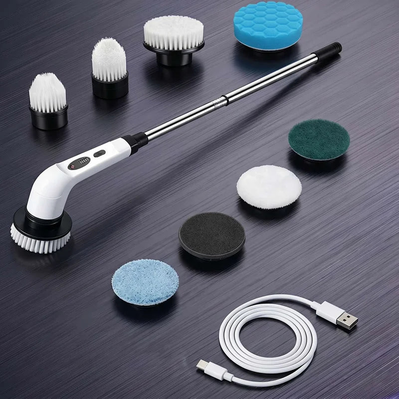 Cordless Household Spin Scrubber Kitchen Gadgets Hair Brushes Bathroom Broom Toilet  Multipurpose Cleaning Brush  Electric Mops