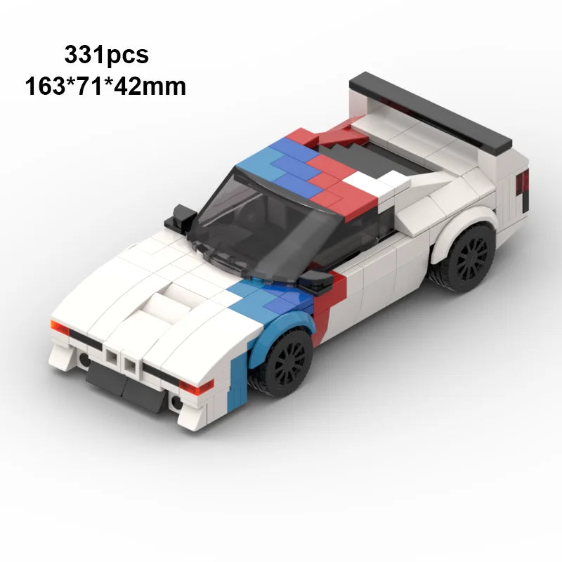 City Technical Vehicle Speed  Racing Car Building Blocks Courses Rennen гонки Carreras Moc DIY Model Brick Toys