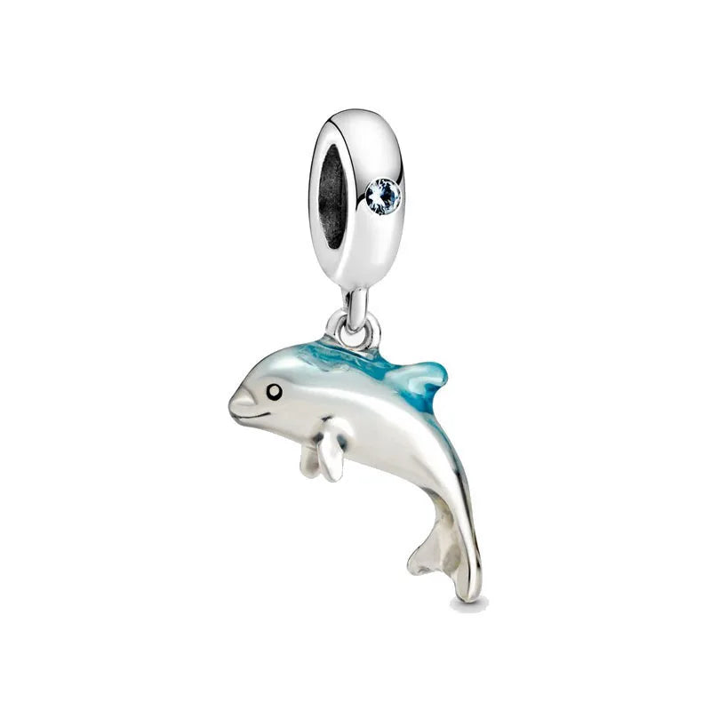 2024 New 925 Silver Swallow Tennis Coco Pendant for Valentine's Day Gift Jewelry Swan Beads fit original bracelet