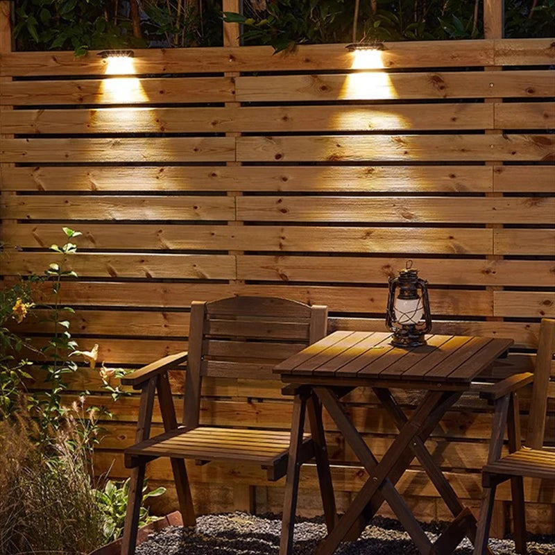 4 LED Outdoor Solar Lamps Garden Waterproof Decorative Lighting Solar Power Lamp Balcony Fence Yard Ambient Sunlight Lights