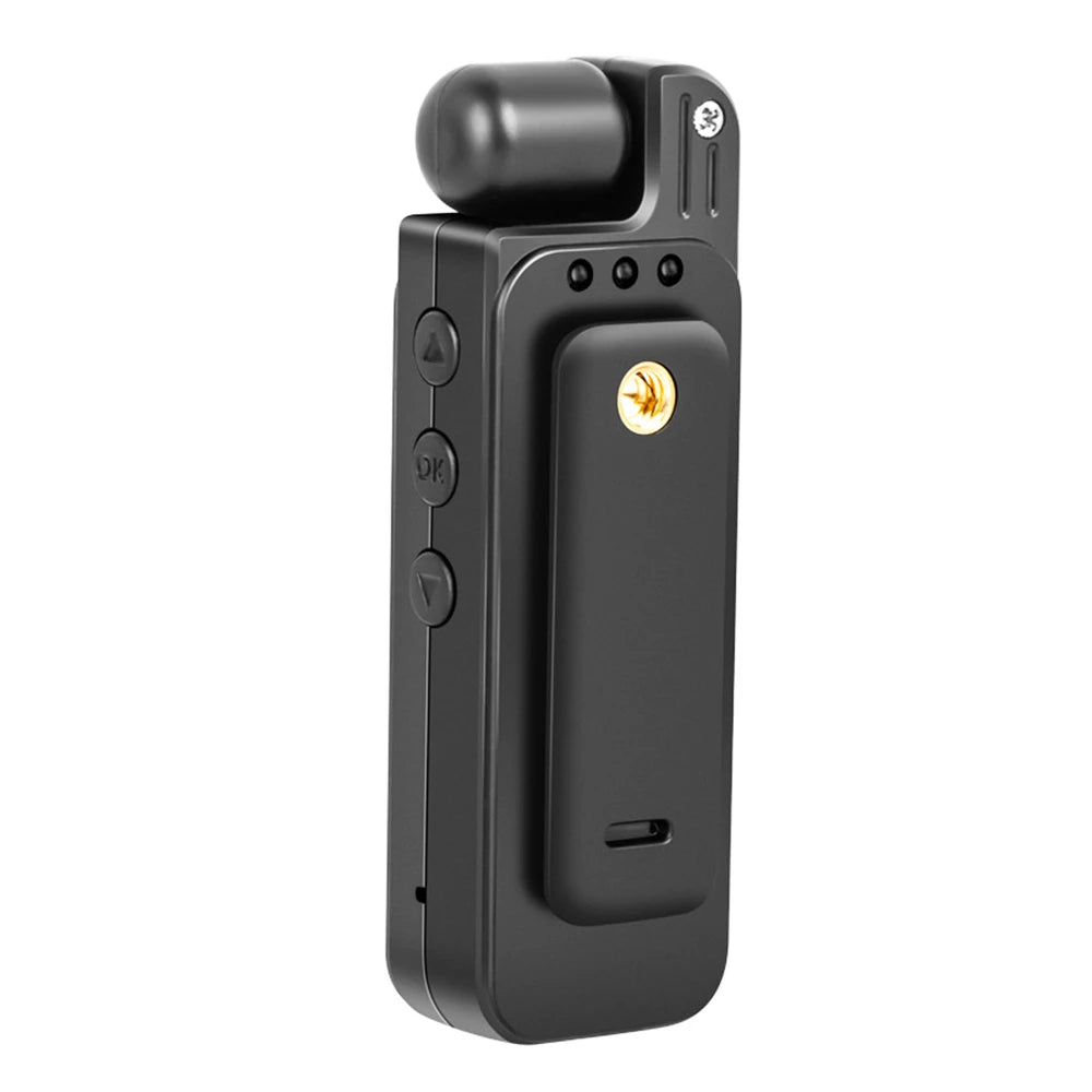 Mini Body Camera 1080P HD Sports CameraRotatable Night Vision Digital Video Recorder 1.3inch Bodycam Police Camera